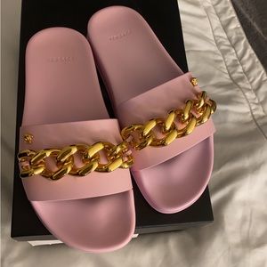 Light pink Versace slides